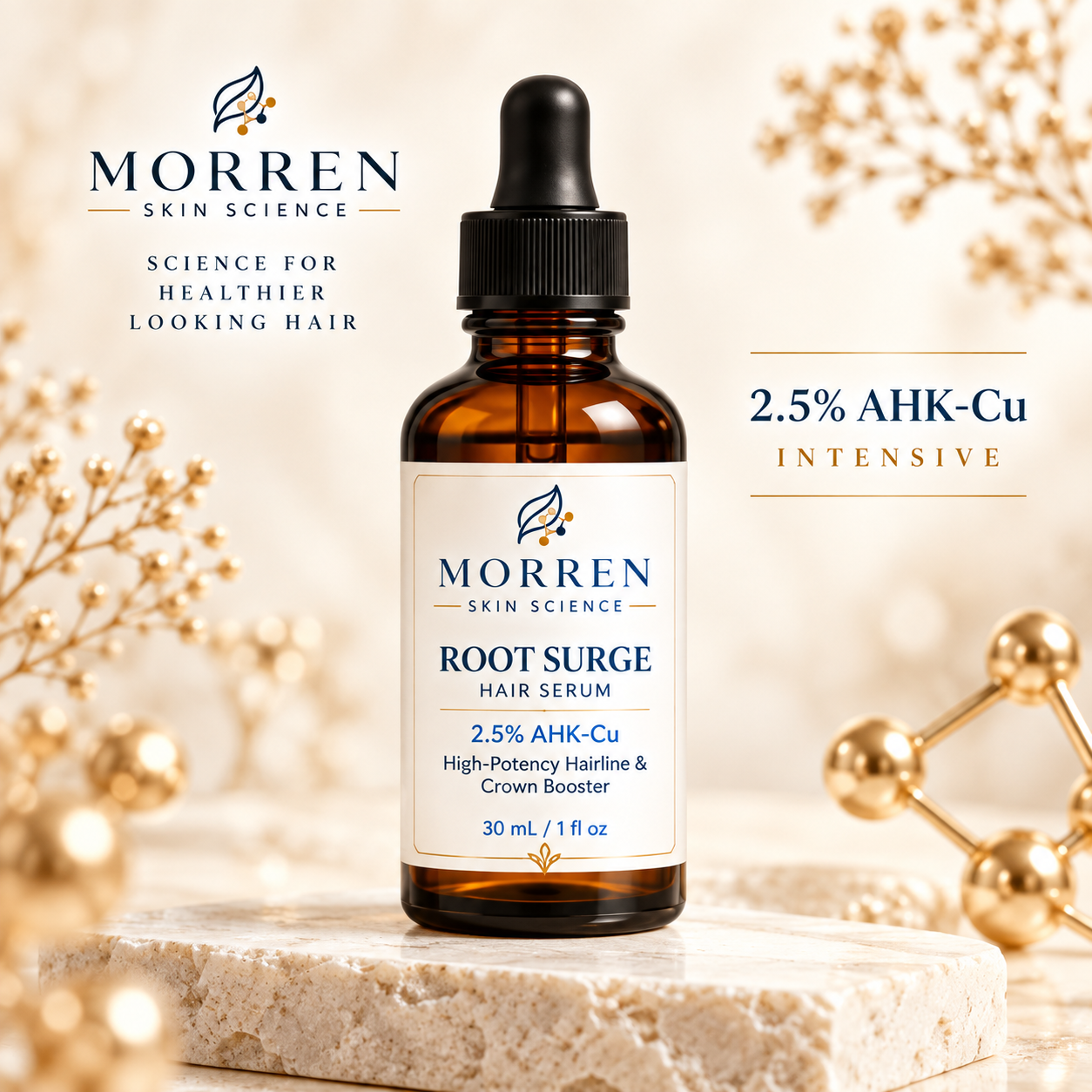 Root Surge 2.5% AHK-Cu hair serum